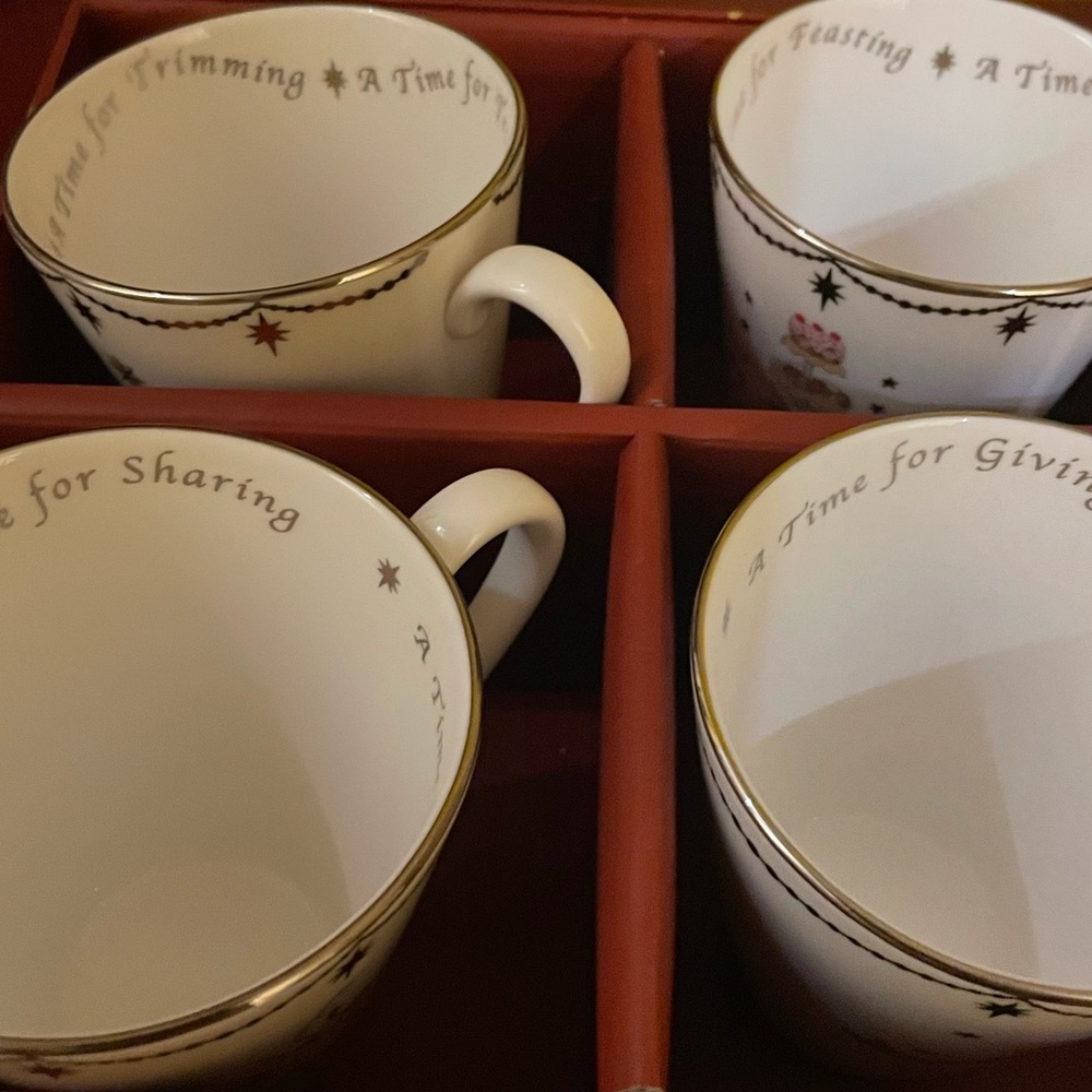 New Christmas mugs.